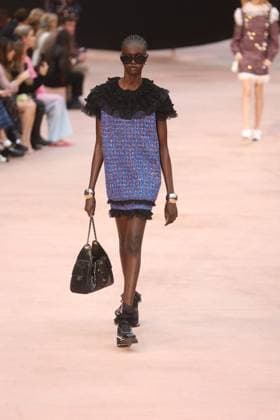 PFW Chanel Runway Models walk the runway during the Chanel Womenswear Fall Winter 2025-2026 show as part of Paris Fashion Week in Paris on March 10, 2025, France. Photo by Jerome Domine ABACAPRESS.COM  Copyright: xDominexJerome ABACAx