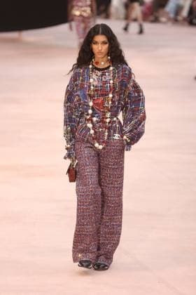 PFW Chanel Runway Models walk the runway during the Chanel Womenswear Fall Winter 2025-2026 show as part of Paris Fashion Week in Paris on March 10, 2025, France. Photo by Jerome Domine ABACAPRESS.COM  Copyright: xDominexJerome ABACAx