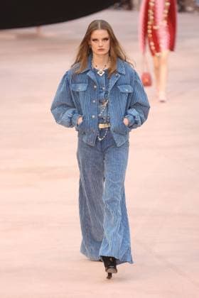 PFW Chanel Runway Models walk the runway during the Chanel Womenswear Fall Winter 2025-2026 show as part of Paris Fashion Week in Paris on March 10, 2025, France. Photo by Jerome Domine ABACAPRESS.COM  Copyright: xDominexJerome ABACAx