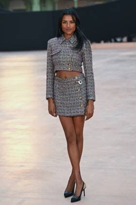 Entertainment Themen der Woche KW11 Entertainment Bilder des Tages PFW Chanel Photocall Simone Ashley attending the Chanel Womenswear Fall Winter 2025-2026 show as part of Paris Fashion Week in Paris, France on March 11, 2025. Photo by Aurore Marechal ABACAPRESS.COM Paris France  Copyright: xMarechalxAurore ABACAx