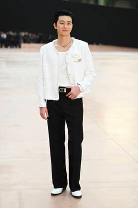 Paris Fashion Week People au defile Chanel, Arrival of celebrities at Grand Palais for Chanel Show 441654 2025 03 11 Paris France Park Seo Joon  Copyright: xSergexArnalx xStarfacex STAR_441654_040