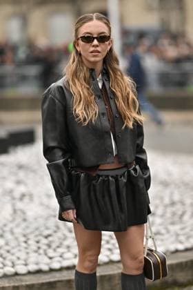 PFW Miu Miu Outside Arrivals Sydney Sweeney arriving at Miu Miu show during Paris Fashion Week in Paris, France on March 11, 2025. Photo by Julien Reynaud APS-Medias ABACAPRESS.COM Paris France  Copyright: xReynaudxJulien APS-Medias ABACAx