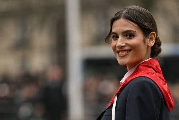 PFW Miu Miu Outside Arrivals Alma Jodorowsky arriving at Miu Miu show during Paris Fashion Week in Paris, France on March 11, 2025. Photo by Julien Reynaud APS-Medias ABACAPRESS.COM Paris France  Copyright: xReynaudxJulien APS-Medias ABACAx