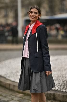 PFW Miu Miu Outside Arrivals Alma Jodorowsky arriving at Miu Miu show during Paris Fashion Week in Paris, France on March 11, 2025. Photo by Julien Reynaud APS-Medias ABACAPRESS.COM Paris France  Copyright: xReynaudxJulien APS-Medias ABACAx