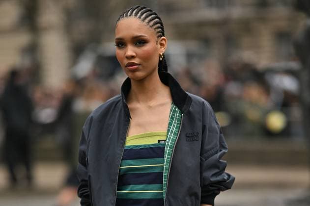 PFW Miu Miu Outside Arrivals Nara Smith arriving at Miu Miu show during Paris Fashion Week in Paris, France on March 11, 2025. Photo by Julien Reynaud APS-Medias ABACAPRESS.COM Paris France  Copyright: xReynaudxJulien APS-Medias ABACAx