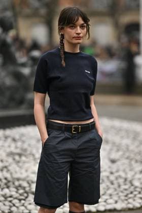 PFW Miu Miu Outside Arrivals Emma Mackey arriving at Miu Miu show during Paris Fashion Week in Paris, France on March 11, 2025. Photo by Julien Reynaud APS-Medias ABACAPRESS.COM Paris France  Copyright: xReynaudxJulien APS-Medias ABACAx