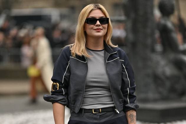 PFW Miu Miu Outside Arrivals Louane arriving at Miu Miu show during Paris Fashion Week in Paris, France on March 11, 2025. Photo by Julien Reynaud APS-Medias ABACAPRESS.COM Paris France  Copyright: xReynaudxJulien APS-Medias ABACAx