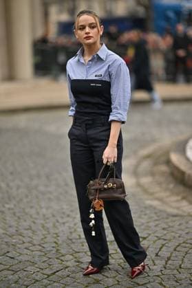 PFW Miu Miu Outside Arrivals Joey King arriving at Miu Miu show during Paris Fashion Week in Paris, France on March 11, 2025. Photo by Julien Reynaud APS-Medias ABACAPRESS.COM Paris France  Copyright: xReynaudxJulien APS-Medias ABACAx