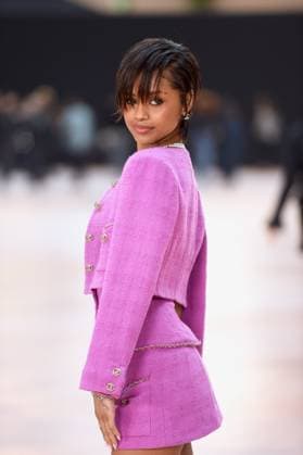 PFW - Chanel Photocall Tyla Tyla attends the Chanel Womenswear Fall Winter 2025-2026 show as part of Paris Fashion Week at Grand Palais on March 11, 2025 in Paris, France. - EDITORIAL USE ONLY - Photo by Franck Castel ABACAPRESS.COM Paris France  Copyright: xCastelxFranck ABACAx