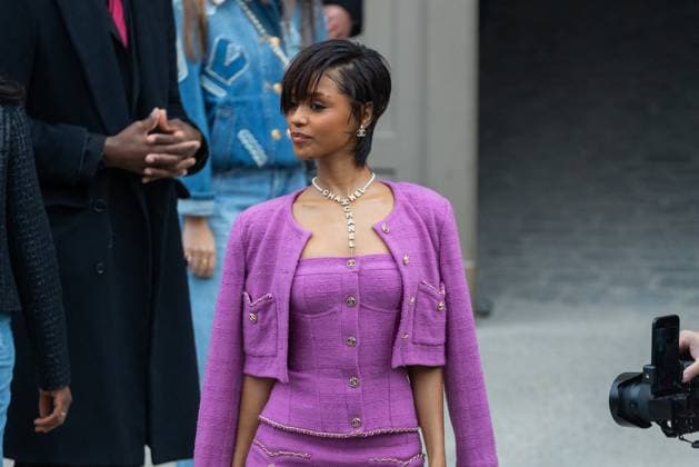 PFW - Chanel PAP - Arrivals NB Tyla attends Chanel Womenswear Fall Winter 2025-2026 show as part of Paris Fashion Week on March 11, 2025 in Paris, France. Photo by Nasser Berzane ABACAPRESS.COM Paris France  Copyright: xBerzanexNasser ABACAx