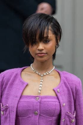 PFW - Chanel PAP - Arrivals NB Tyla attends Chanel Womenswear Fall Winter 2025-2026 show as part of Paris Fashion Week on March 11, 2025 in Paris, France. Photo by Nasser Berzane ABACAPRESS.COM Paris France  Copyright: xBerzanexNasser ABACAx