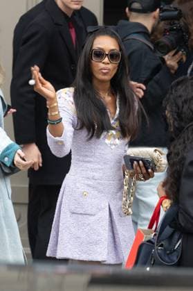 PFW - Chanel PAP - Arrivals NB Naomi Campbell attends ChanelWomenswear Fall Winter 2025-2026 show as part of Paris Fashion Week on March 11, 2025 in Paris, France. Photo by Nasser Berzane ABACAPRESS.COM Paris France  Copyright: xBerzanexNasser ABACAx