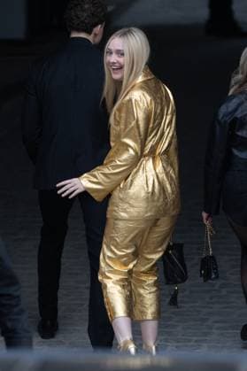 PFW - Chanel PAP - Arrivals NB Dakota Fanning attends Chanel Womenswear Fall Winter 2025-2026 show as part of Paris Fashion Week on March 11, 2025 in Paris, France. Photo by Nasser Berzane ABACAPRESS.COM Paris France  Copyright: xBerzanexNasser ABACAx