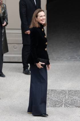 PFW - Chanel PAP - Arrivals NB Carole Bouquet attends Chanel Womenswear Fall Winter 2025-2026 show as part of Paris Fashion Week on March 11, 2025 in Paris, France. Photo by Nasser Berzane ABACAPRESS.COM Paris France  Copyright: xBerzanexNasser ABACAx