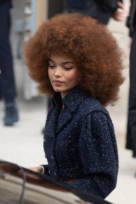 PFW - Chanel PAP - Arrivals NB Whitney Peak attends Chanel Womenswear Fall Winter 2025-2026 show as part of Paris Fashion Week on March 11, 2025 in Paris, France. Photo by Nasser Berzane ABACAPRESS.COM Paris France  Copyright: xBerzanexNasser ABACAx