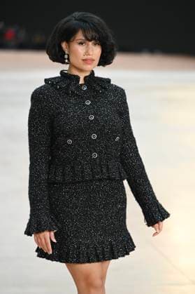 Paris Fashion Week People au defile Chanel, Arrival of celebrities at Grand Palais for Chanel Show 441654 2025 03 11 Paris France Keen, Rachel Raye  Copyright: xSergexArnalx xStarfacex STAR_441654_068