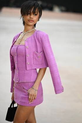 Paris Fashion Week People au defile Chanel, Arrival of celebrities at Grand Palais for Chanel Show 441654 2025 03 11 Paris France Seethal, Tyla Laura dite Tyla  Copyright: xSergexArnalx xStarfacex STAR_441654_073