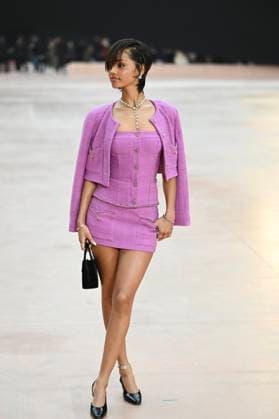 Paris Fashion Week People au defile Chanel, Arrival of celebrities at Grand Palais for Chanel Show 441654 2025 03 11 Paris France Seethal, Tyla Laura dite Tyla  Copyright: xSergexArnalx xStarfacex STAR_441654_076