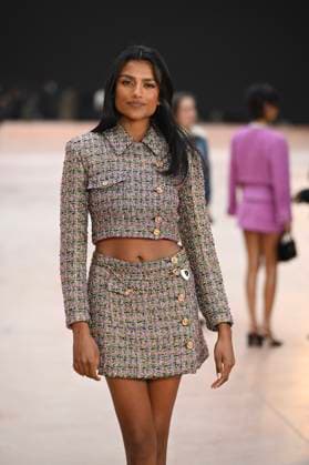 Paris Fashion Week People at Chanel show, Arrival of celebrities at Grand Palais for Chanel Show 441654 2025 03 11 Paris France Ashley, Simone  Copyright: xSergexArnalx xStarfacex STAR_441654_077