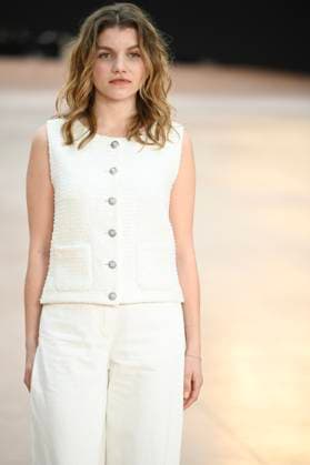 Paris Fashion Week People au defile Chanel, Arrival of celebrities at Grand Palais for Chanel Show 441654 2025 03 11 Paris France Bellugi, Galatea  Copyright: xSergexArnalx xStarfacex STAR_441654_092