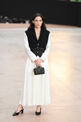 Paris Fashion Week People au defile Chanel, Arrival of celebrities at Grand Palais for Chanel Show 441654 2025 03 11 Paris France Keough Presley, Riley  Copyright: xSergexArnalx xStarfacex STAR_441654_101
