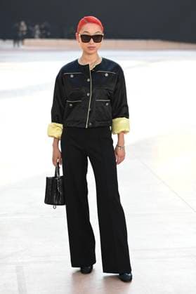 Paris Fashion Week People au defile Chanel, Arrival of celebrities at Grand Palais for Chanel Show 441654 2025 03 11 Paris France Zhang, Margaret  Copyright: xSergexArnalx xStarfacex STAR_441654_113