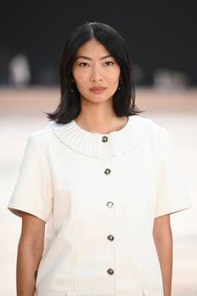 Paris Fashion Week People au defile Chanel, Arrival of celebrities at Grand Palais for Chanel Show 441654 2025 03 11 Paris France Tsang, Constance  Copyright: xSergexArnalx xStarfacex STAR_441654_133
