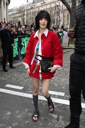 Arrivals at the Miu Miu Womenswear Ready To Wear Fall Winter 2025 2026 show during Paris Fashion Week PFW at the Conseil économique et social Palais de Iéna Minnie at the arrivals at the Miu Miu Womenswear Ready To Wear Fall Winter 2025 2026 show during Paris Fashion Week PFW at the Conseil économique et social Palais de Iéna, in Paris, France, March 11, 2025 Jeremy Melloul Bestimage Celebs arrive at the Miu Miu Womenswear Ready To Wear Fall Winter 2025 2026 show during Paris Fashion Week PFW at the Conseil économique et social Palais de Iéna, in Paris, France, March 11, 2025 Paris France  Copyright: xJeremyxMelloulx xBestimagexJeremyxMelloulx xBestimagex