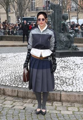 Arrivals at the Miu Miu Womenswear Ready To Wear Fall Winter 2025 2026 show during Paris Fashion Week PFW at the Conseil économique et social Palais de Iéna Araya Hargate at the arrivals at the Miu Miu Womenswear Ready To Wear Fall Winter 2025 2026 show during Paris Fashion Week PFW at the Conseil économique et social Palais de Iéna, in Paris, France, March 11, 2025 Denis Guignebourg Bestimage Celebs arrive at the Miu Miu Womenswear Ready To Wear Fall Winter 2025 2026 show during Paris Fashion Week PFW at the Conseil économique et social Palais de Iéna, in Paris, France, March 11, 2025 Paris France  Copyright: xClovis-Guignebourg BestimagexClovis-Guignebourg Bestimagex