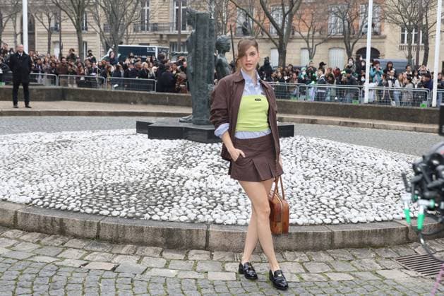 Arrivals at the Miu Miu Womenswear Ready To Wear Fall Winter 2025 2026 show during Paris Fashion Week PFW at the Conseil économique et social Palais de Iéna Barbara Palvin at the arrivals at the Miu Miu Womenswear Ready To Wear Fall Winter 2025 2026 show during Paris Fashion Week PFW at the Conseil économique et social Palais de Iéna, in Paris, France, March 11, 2025 Denis Guignebourg Bestimage Celebs arrive at the Miu Miu Womenswear Ready To Wear Fall Winter 2025 2026 show during Paris Fashion Week PFW at the Conseil économique et social Palais de Iéna, in Paris, France, March 11, 2025 Paris France  Copyright: xClovis-Guignebourg BestimagexClovis-Guignebourg Bestimagex