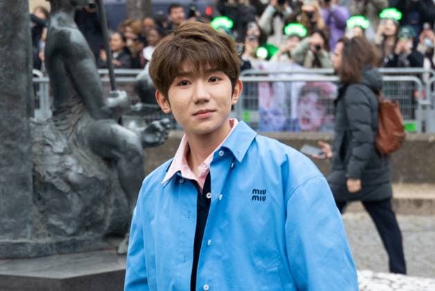PFW - Miu Miu PAP - Arrivals NB Roy Wang Yuan attends Miu Miu Womenswear Fall Winter 2025-2026 show as part of Paris Fashion Week on March 11, 2025 in Paris, France. Photo by Nasser Berzane ABACAPRESS.COM Paris France  Copyright: xBerzanexNasser ABACAx