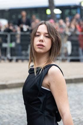 PFW - Miu Miu PAP - Arrivals NB Kim Higelin attends Miu Miu Womenswear Fall Winter 2025-2026 show as part of Paris Fashion Week on March 11, 2025 in Paris, France. Photo by Nasser Berzane ABACAPRESS.COM Paris France  Copyright: xBerzanexNasser ABACAx