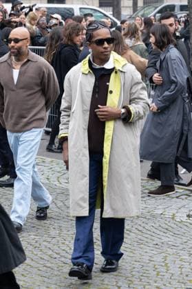PFW - Miu Miu PAP - Arrivals NB ASAP Rocky attends Miu Miu Womenswear Fall Winter 2025-2026 show as part of Paris Fashion Week on March 11, 2025 in Paris, France. Photo by Nasser Berzane ABACAPRESS.COM Paris France  Copyright: xBerzanexNasser ABACAx