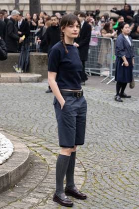 PFW - Miu Miu PAP - Arrivals NB Emma Mackey attends Miu Miu Womenswear Fall Winter 2025-2026 show as part of Paris Fashion Week on March 11, 2025 in Paris, France. Photo by Nasser Berzane ABACAPRESS.COM Paris France  Copyright: xBerzanexNasser ABACAx
