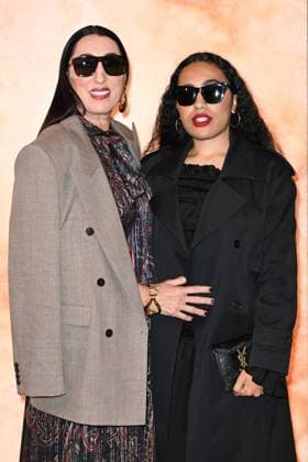 PFW Yves Saint Laurent Photocall Rossy De Palma and her daughter Luna Garcia attending the Yves Saint Laurent Womenswear Fall Winter 2025-2026 show as part of Paris Fashion Week in Paris, France on March 11, 2025. Photo by Aurore Marechal ABACAPRESS.COM Paris France  Copyright: xMarechalxAurore ABACAx