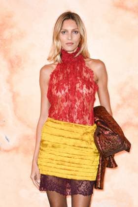 PFW Yves Saint Laurent Photocall Anja Rubik attending the Yves Saint Laurent Womenswear Fall Winter 2025-2026 show as part of Paris Fashion Week in Paris, France on March 11, 2025. Photo by Aurore Marechal ABACAPRESS.COM Paris France  Copyright: xMarechalxAurore ABACAx