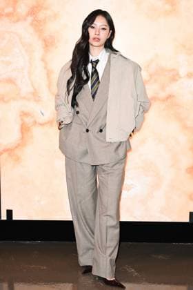 PFW Yves Saint Laurent Photocall MILK attending the Yves Saint Laurent Womenswear Fall Winter 2025-2026 show as part of Paris Fashion Week in Paris, France on March 11, 2025. Photo by Aurore Marechal ABACAPRESS.COM Paris France  Copyright: xMarechalxAurore ABACAx