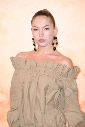 PFW Yves Saint Laurent Photocall Lila Grace Moss Hack attending the Yves Saint Laurent Womenswear Fall Winter 2025-2026 show as part of Paris Fashion Week in Paris, France on March 11, 2025. Photo by Aurore Marechal ABACAPRESS.COM Paris France  Copyright: xMarechalxAurore ABACAx
