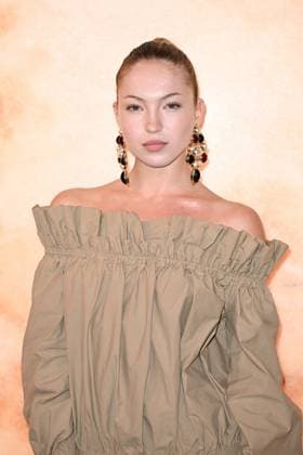 PFW Yves Saint Laurent Photocall Lila Grace Moss Hack attending the Yves Saint Laurent Womenswear Fall Winter 2025-2026 show as part of Paris Fashion Week in Paris, France on March 11, 2025. Photo by Aurore Marechal ABACAPRESS.COM Paris France  Copyright: xMarechalxAurore ABACAx