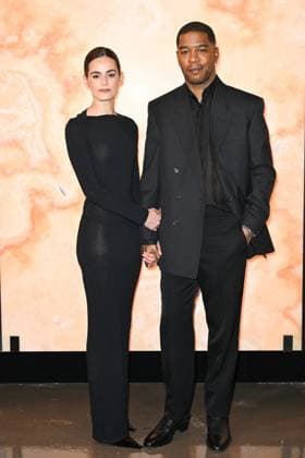 PFW Yves Saint Laurent Photocall Lola Abecassis Sartore and Kid Cudi attending the Yves Saint Laurent Womenswear Fall Winter 2025-2026 show as part of Paris Fashion Week in Paris, France on March 11, 2025. Photo by Aurore Marechal ABACAPRESS.COM Paris France  Copyright: xMarechalxAurore ABACAx