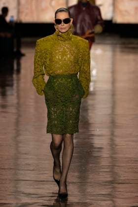 SAINT LAURENT Autumn-Winter 2025 runway during Paris Fashion Week on March 2025 - Paris, France 11 03 2025 SAINT LAURENT Autumn-Winter 2025 runway during Paris Fashion Week on March 2025 - Paris, France 11 03 2025, Credit:Ik Aldama Avalon Frankreich, Paris  Copyright: xIkxAldamax xAvalonx 0974807519