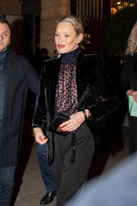PFW - Kate And Lila Moss Head To Saint Laurent Lila Grace Moss and Kate Moss leaving the Ritz on their way to the Yves Saint Laurent show in Paris on March 11, 2025, as part of the Paris Fashion Show. Photo by Florian Poitout ABACAPRESS.COM PAris France  Copyright: xPoitoutxFlorian ABACAx