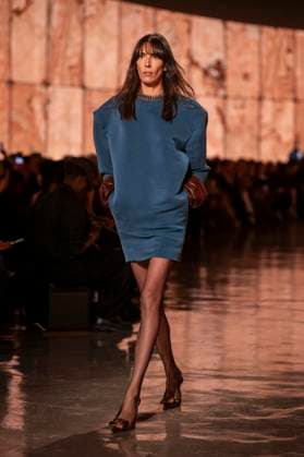 PFW - Saint Laurent Runway Models present creations by Saint Laurent for the Womenswear Ready-to-wear Fall-Winter 2025 2026 collection as part of the Paris Fashion Week, in Paris on March 11, 2025.Photo by Eliot Blondet ABACAPRESS.COM Paris France  Copyright: xBlondetxEliot ABACAx