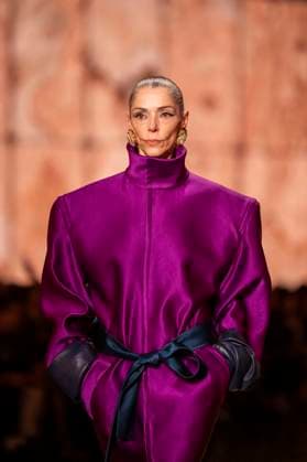 PFW - Saint Laurent Runway Models present creations by Saint Laurent for the Womenswear Ready-to-wear Fall-Winter 2025 2026 collection as part of the Paris Fashion Week, in Paris on March 11, 2025.Photo by Eliot Blondet ABACAPRESS.COM Paris France  Copyright: xBlondetxEliot ABACAx