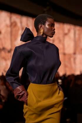 PFW - Saint Laurent Runway Models present creations by Saint Laurent for the Womenswear Ready-to-wear Fall-Winter 2025 2026 collection as part of the Paris Fashion Week, in Paris on March 11, 2025.Photo by Eliot Blondet ABACAPRESS.COM Paris France  Copyright: xBlondetxEliot ABACAx