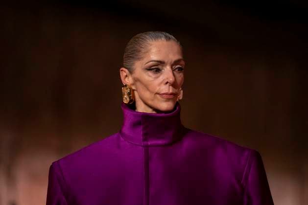 PFW - Saint Laurent Runway Models present creations by Saint Laurent for the Womenswear Ready-to-wear Fall-Winter 2025 2026 collection as part of the Paris Fashion Week, in Paris on March 11, 2025.Photo by Eliot Blondet ABACAPRESS.COM Paris France  Copyright: xBlondetxEliot ABACAx