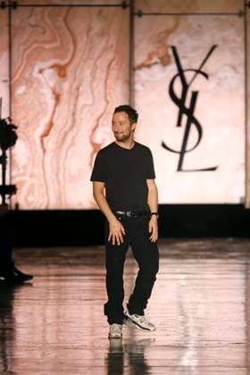 Saint Laurent ready to wear fall winter 2025-2026, Paris, 11 March 2025 Creative director Anthony Vaccarello takes a bow at Saint Laurent ready to wear fall winter 2025-2026 runway show at Paris fashion week on 11 March 2025., Credit:xxx Avalon Paris, France  Copyright: xxxxx xAvalonx 0974871793