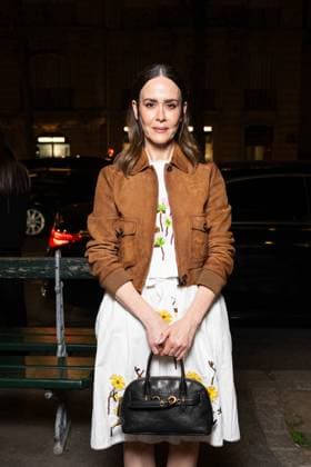 Celebrities arrive at Miu Mius after party at the Gigi club in Paris during Fashion Week PFW Sarah Paulson at Miu Mius after party at the Gigi club in Paris during Fashion Week PFW on 11 March 2025 Perusseau Da Silva Bestimage Miu Mius after party at the Gigi club in Paris during Fashion Week PFW on 11 March 2025 Paris France  Copyright: xTizianoxDaxSilvax-xPierrexPerusseaux xBestimagexTizianoxDaxSilvax-xPierrexPerusseaux xBestimagex
