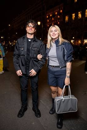 Celebrities arrive at the Miu Miu after party at the Gigi club in Paris during Fashion Week PFW Louane Emera and her fiancé Florian Rossi at the Miu Miu after party at the Gigi club in Paris during Fashion Week PFW on 11 March 2025 Perusseau Da Silva Bestimage Miu Miu s after party at the Gigi club in Paris during Fashion Week PFW on 11 March 2025 Paris France  Copyright: xTizianoxDaxSilvax-xPierrexPerusseaux xBestimagexTizianoxDaxSilvax-xPierrexPerusseaux xBestimagex