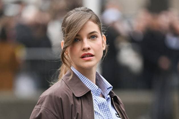 PFW Miu Miu Arrivals Barbara Palvin attending the Miu Miu Womenswear Fall Winter 2025-2026 show as part of Paris Fashion Week in Paris, France on March 11, 2025. Photo by Aurore Marechal ABACAPRESS.COM Paris France  Copyright: xMarechalxAurore ABACAx